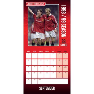 Manchester United falinaptár 2025 30 x 30cm