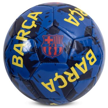   FC Barcelona graffiti mintás focilabda – kék, normál méret (5-ös)