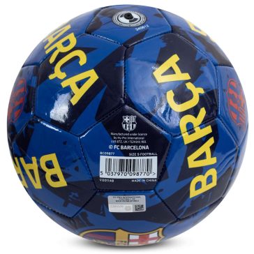   FC Barcelona graffiti mintás focilabda – kék, normál méret (5-ös)