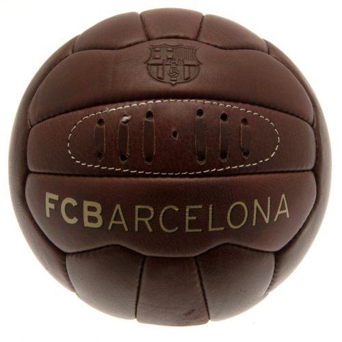 FC Barcelona Retro Heritage focilabda – valódi bőr, 5-ös méret