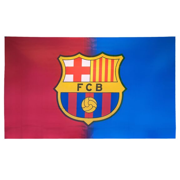 FC Barcelona zászló címerrel