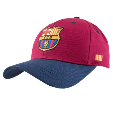 FC Barcelona gránátvörös sapka címerrel