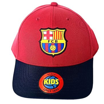 FC Barcelona junior baseball sapka bordó-kék színben