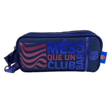   FC Barcelona háromrekeszes tolltartó Més Que Un Club felirattal