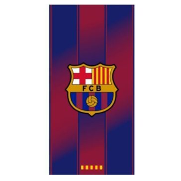   FC Barcelona mikroszálas strandtörölköző címeres mintával 70x140 cm