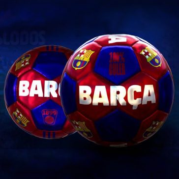   FC Barcelona normál méretű focilabda címeres mintával 5-ös méret