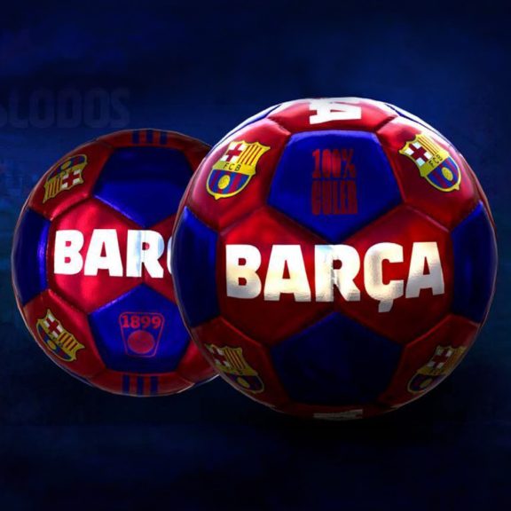 FC Barcelona normál méretű focilabda címeres mintával 5-ös méret
