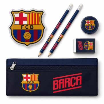 FC Barcelona iskolai írószer szett tolltartóval