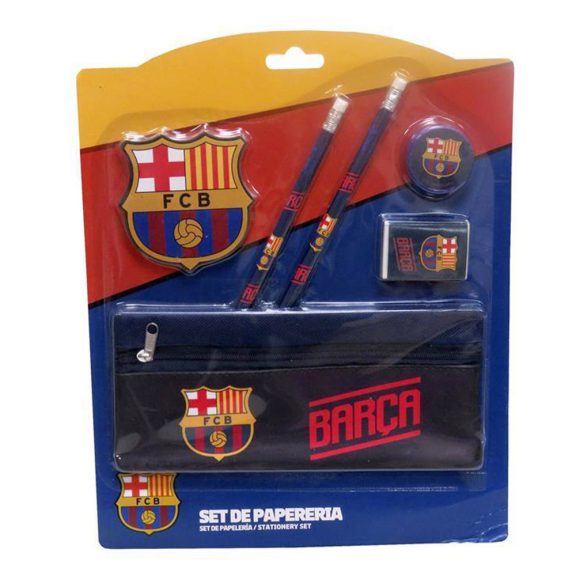 FC Barcelona iskolai írószer szett tolltartóval