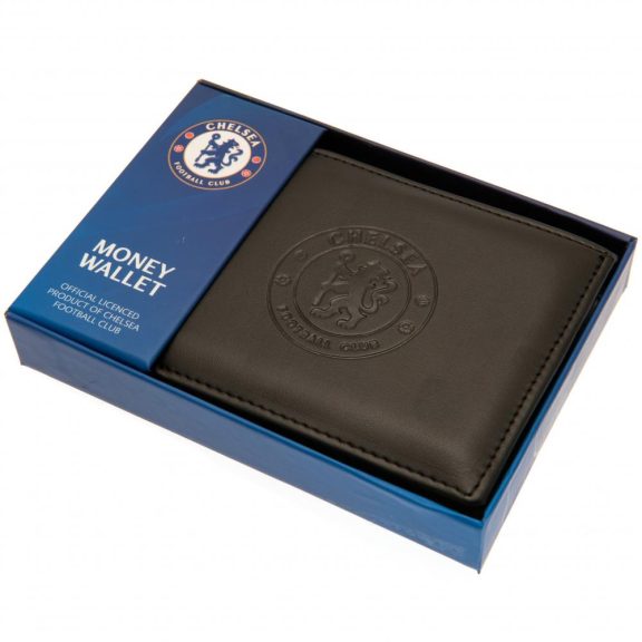 Chelsea FC fekete pénztárca dombornyomott címerrel