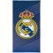 Real Madrid CF kék törölköző címerrel