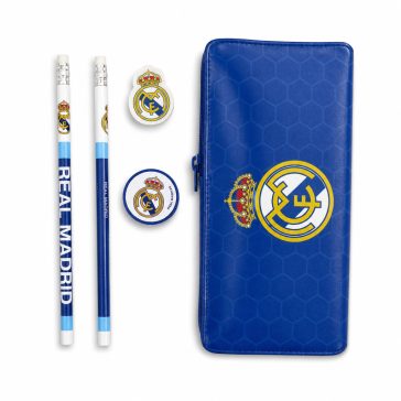 Real Madrid 5 részes írószer szett tripla tolltartóval