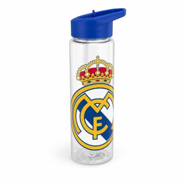   Real Madrid átlátszó műanyag kulacs szívószállal 600 ml
