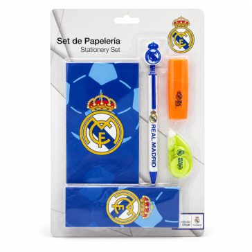 Real Madrid írószer szett jegyzettömbbel, 5 részes