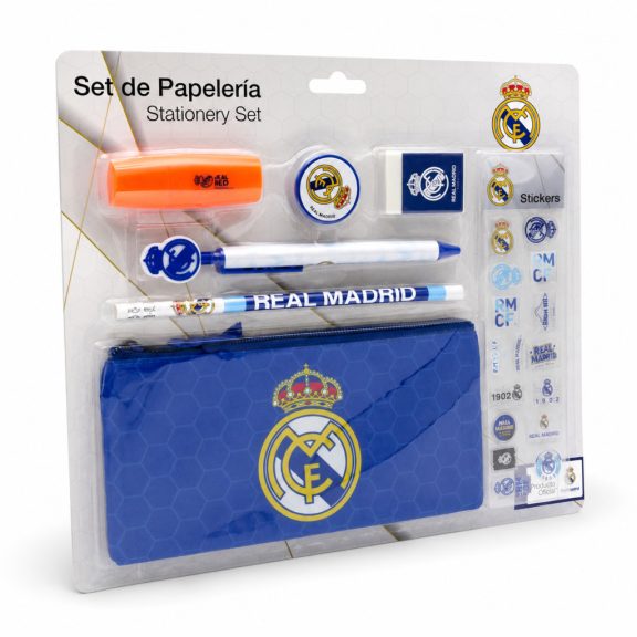 Real Madrid iskolai írószer szett matricával, 7 részes Real Madrid iskolai írószer szett matricával, 7 részes
