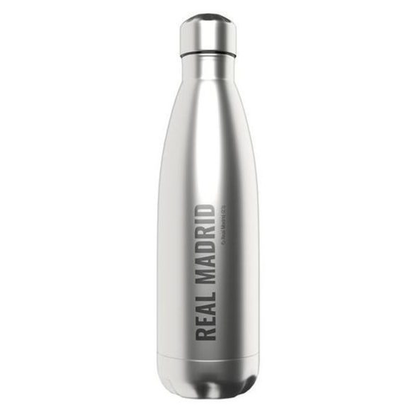 Real Madrid rozsdamentes acél kulacs 550 ml, ezüst színben