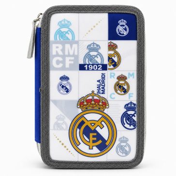  Real Madrid töltött tripla tolltartó 25/26 hazai dizájnnal
