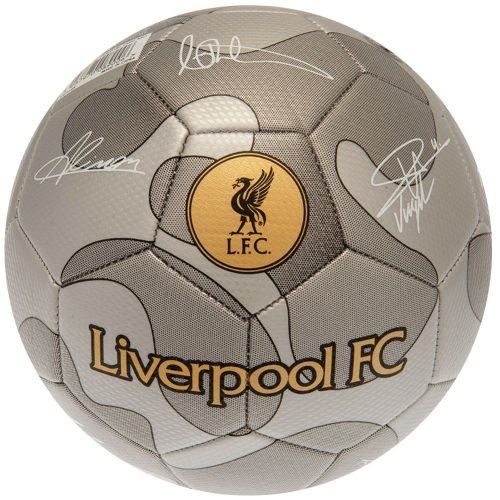 Liverpool FC Camo aláírásos focilabda, normál méret (5-ös)