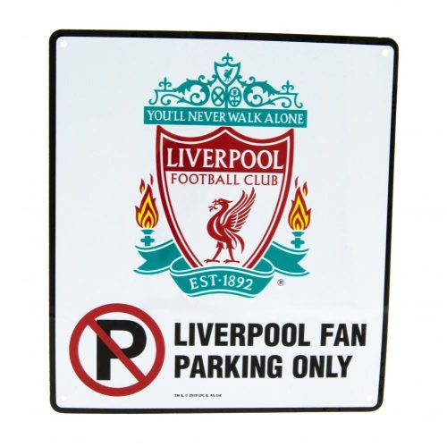 Liverpool FC "No Parking" fém tábla