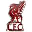 Liverpool FC fém címer alakú kitűző- Livebird