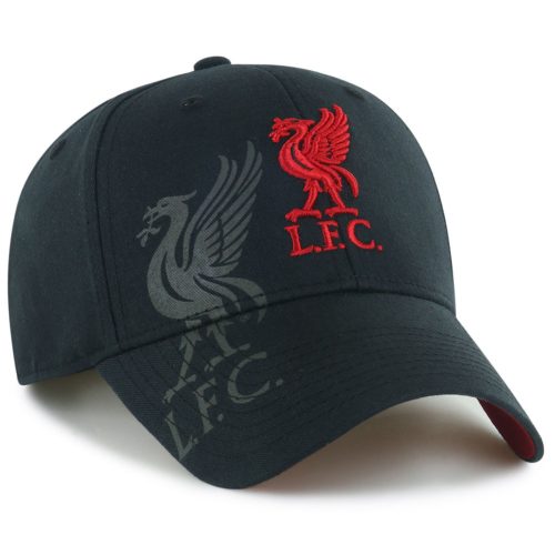 Liverpool FC Obsidian black hímzett baseball sapka (fekete)