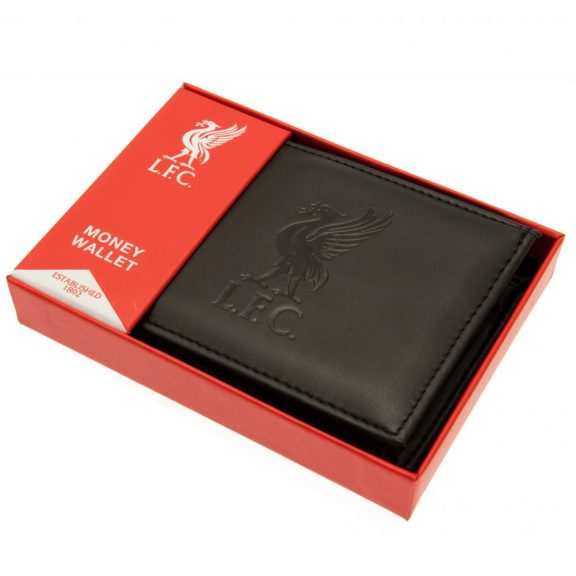 Liverpool FC dombornyomott pénztárca (fekete)