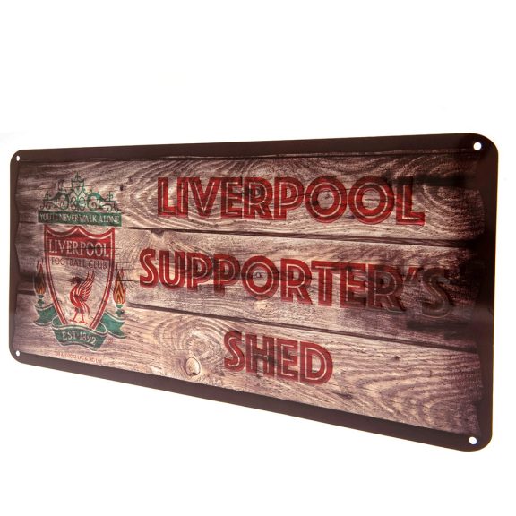 Liverpool FC fém falitábla Shed felirattal