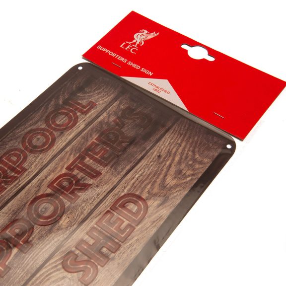 Liverpool FC fém falitábla Shed felirattal