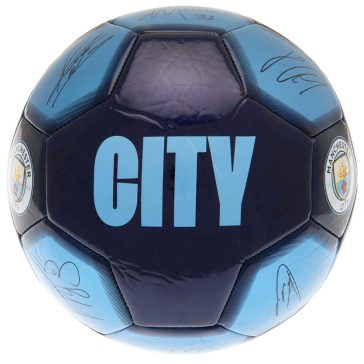   Manchester City FC focilabda – Aláírásos, normál méret (5-ös)