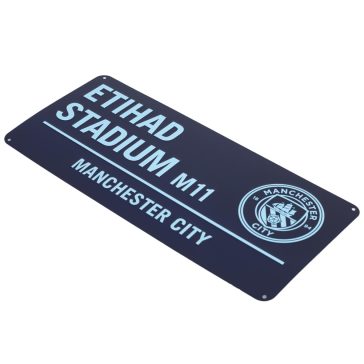 Manchester City FC fém utcatábla – Etihad Stadium