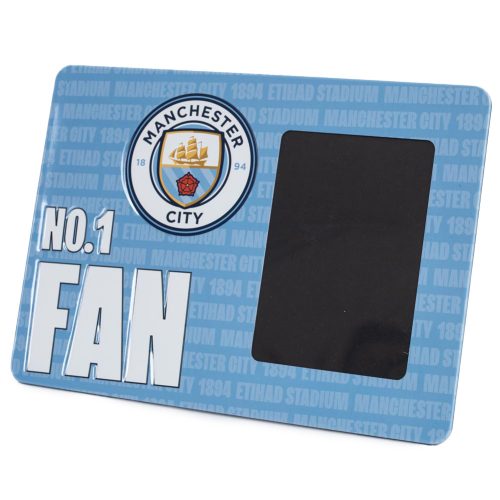 Manchester City FC fém fényképkeret – No.1 Fan