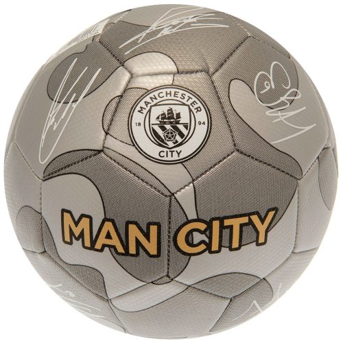 Manchester City FC aláírásos focilabda – Camo design, normál méret (5-ös)